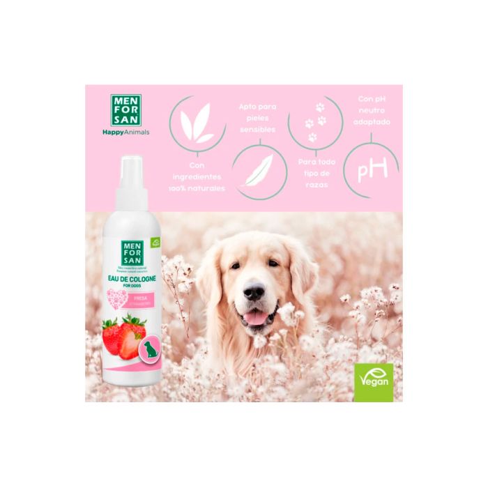 Menforsan Agua de colonia para perros fresa 125 ml