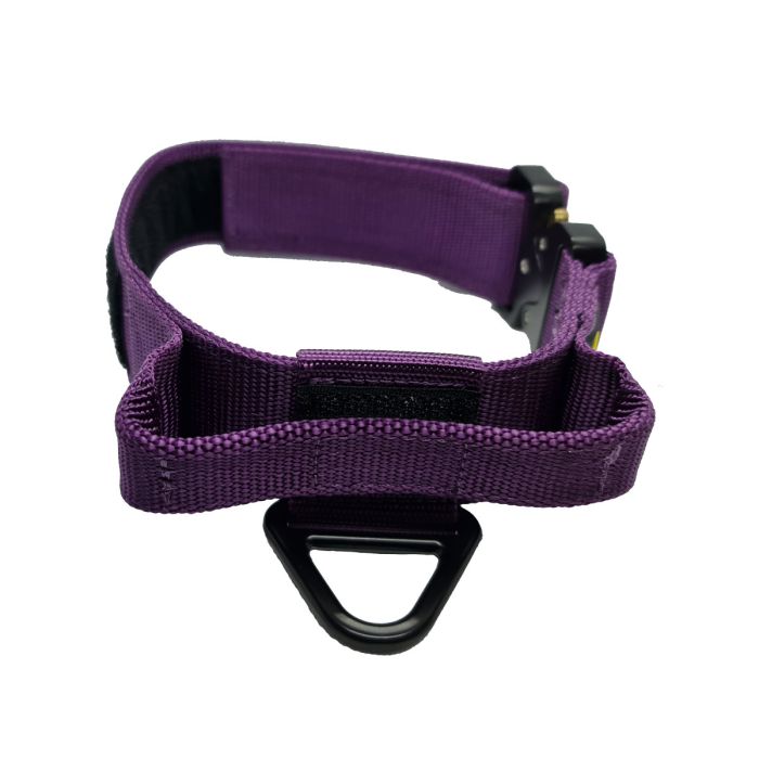 Euro Joe Collar táctico morado con asa 38 mm