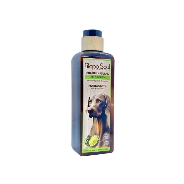 Champú natural refrescante con bergamota y cártamo para perros de pelo corto – Zona K9