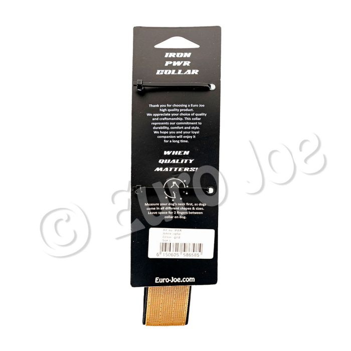 Euro Joe Collar táctico Iron Power dorado