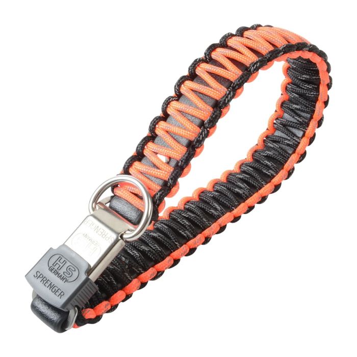 HS Sprenger Collar PARACORD reflectante naranja