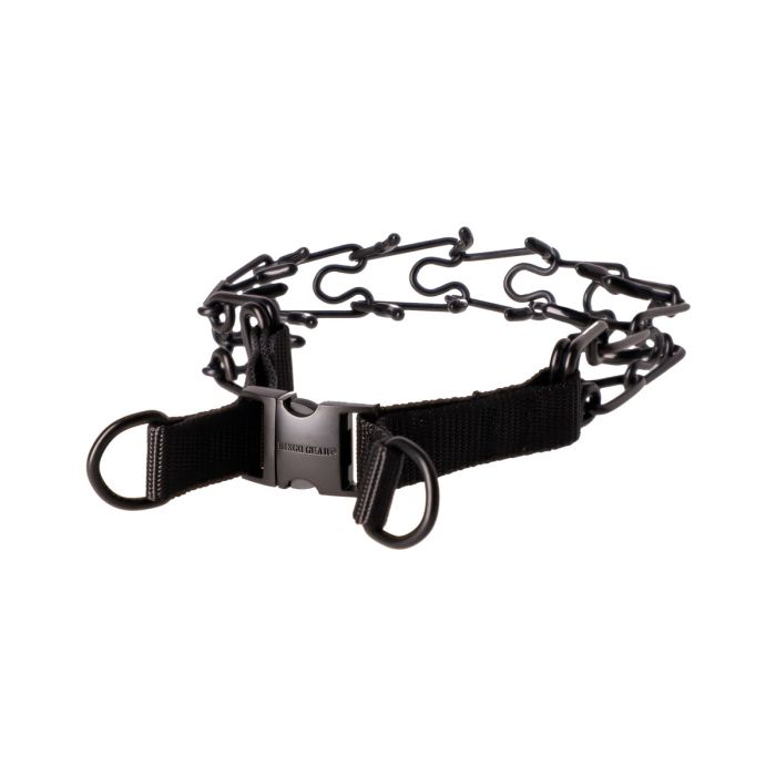 Dingo Gear Collar negro con púas redondeadas y cubiertas de silicona