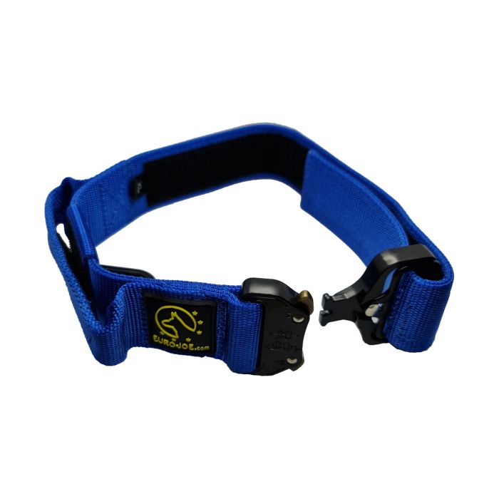 Euro Joe Collar táctico azul con asa 38 mm