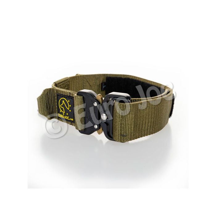 Euro Joe Collar táctico verde caqui con asa 38 mm