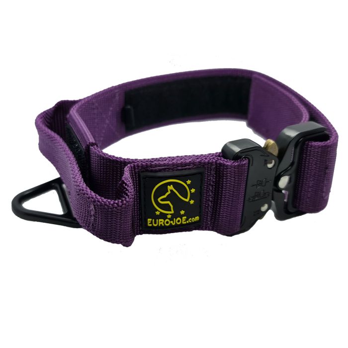 Euro Joe Collar táctico morado con asa 38 mm