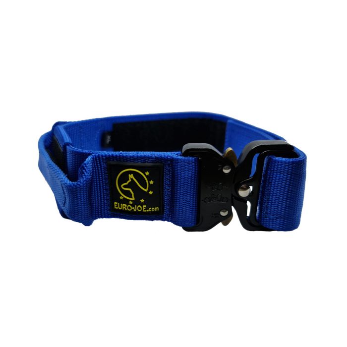 Euro Joe Collar táctico azul con asa 38 mm