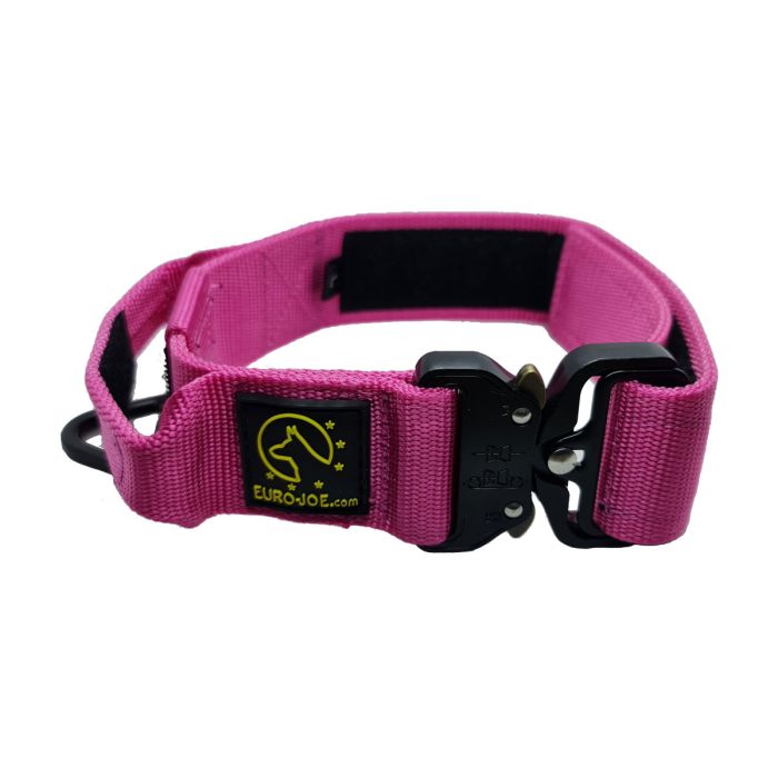 Euro Joe Collar táctico rosa con asa 38 mm