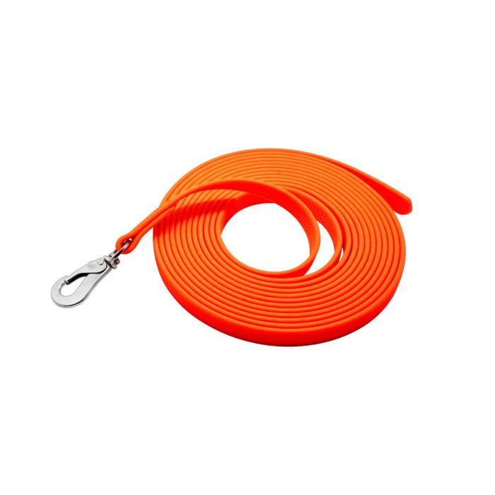 Correa de arrastre Footballgrip BioThane naranja con mosquetón SPRENGER inoxidable.