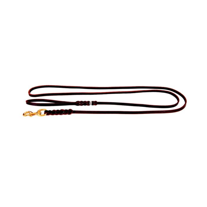 Dingo Gear Correa de cuero engrasado con asa 15 mm x 2,5 m