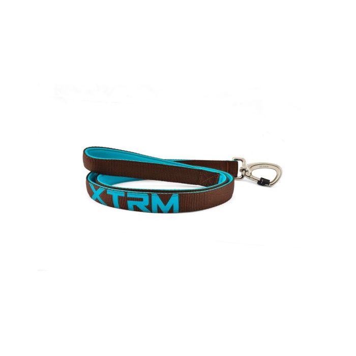 Correa para perros Nayeco X-TRM marrón con neopreno interior y mosquetón resistente, 1,2 metros