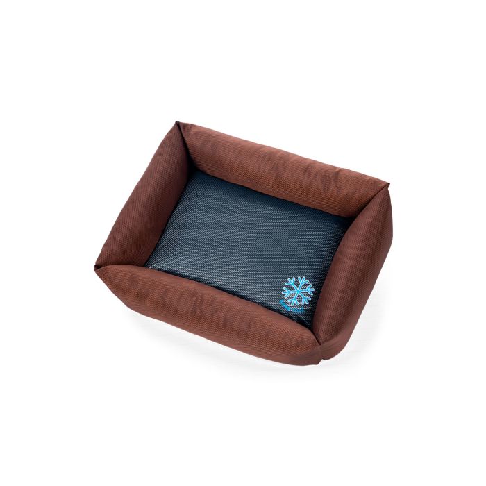 Cama refrescante perro Thermoswitch Corfu lado frío malla transpirable con icono nieve