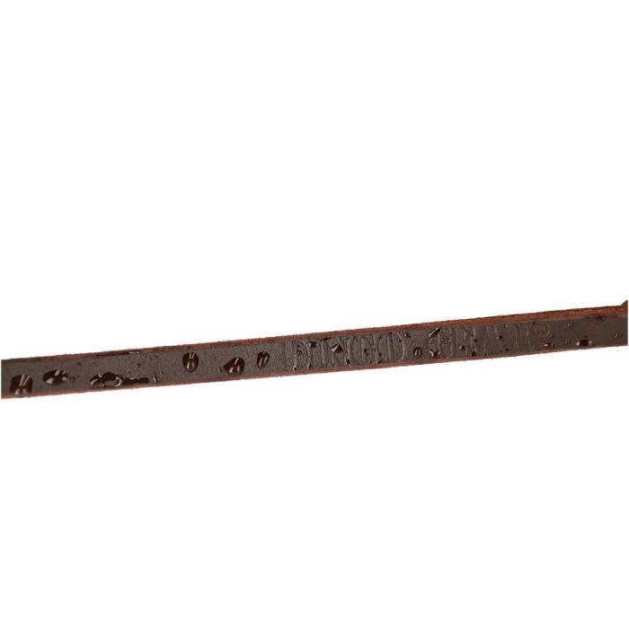 Dingo Gear Correa de cuero engrasado con asa 15 mm x 2,5 m