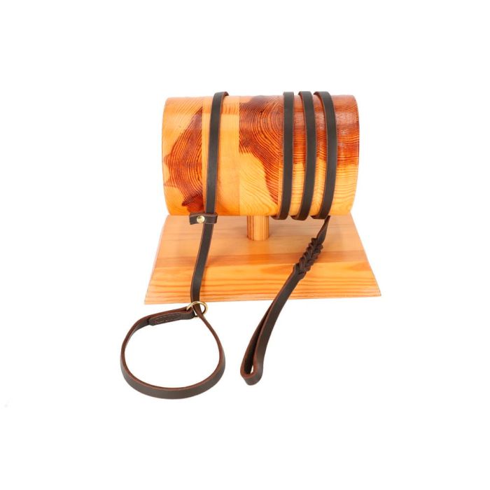 Dingo Gear Correa collar de cuero 12 mm x 2,5 m
