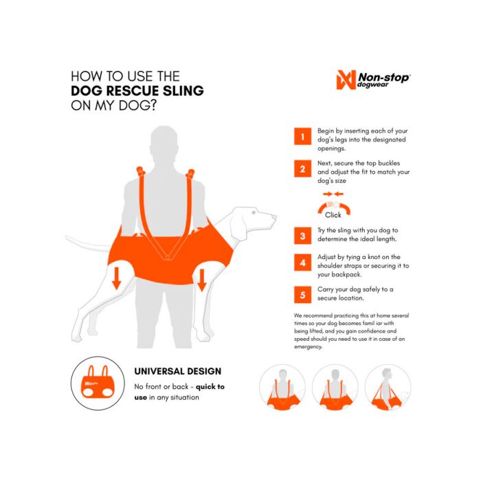 Non-stop dogwear Dog rescue sling