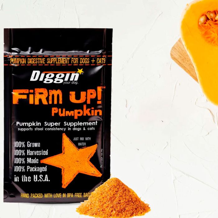 Diggin' Your Dog Firm Up! Pumpkin regulador gastrointestinal