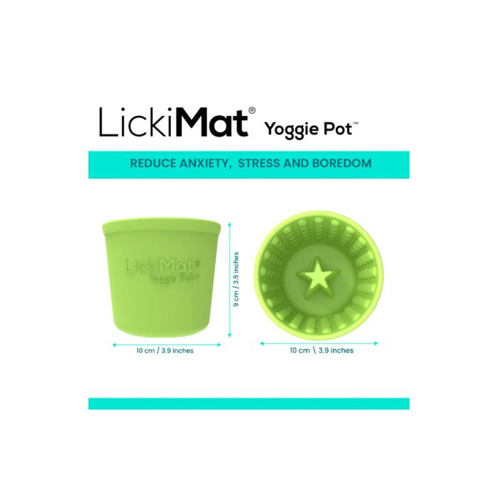 LickiMat Yoggie Pot turquesa