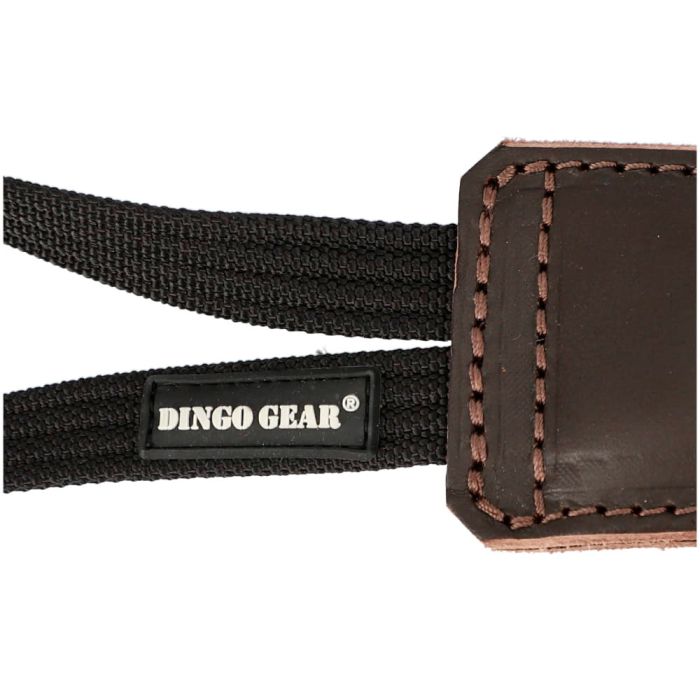 Dingo Gear Mordedor de cuero liso con un asa