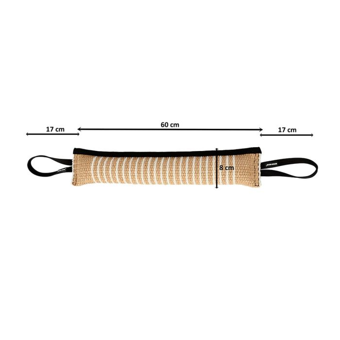 Dingo Gear Mordedor de yute extra con dos asas 60 cm x 8 cm