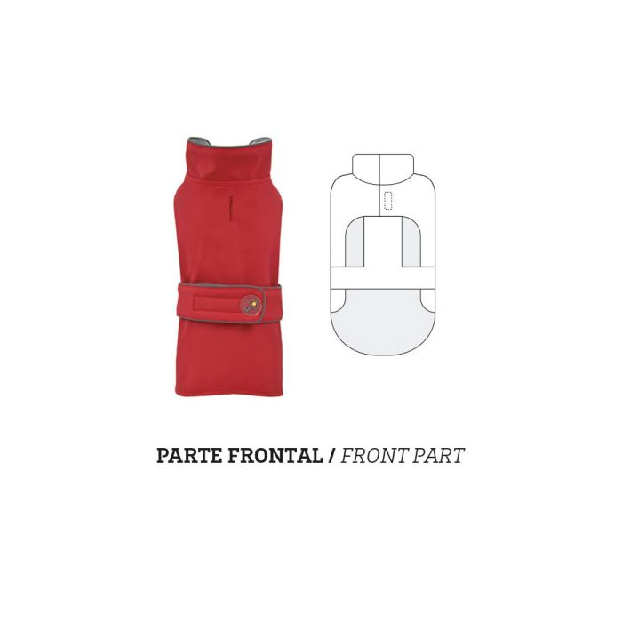 Nayeco Impermeable Dancing Rain cerrado rojo