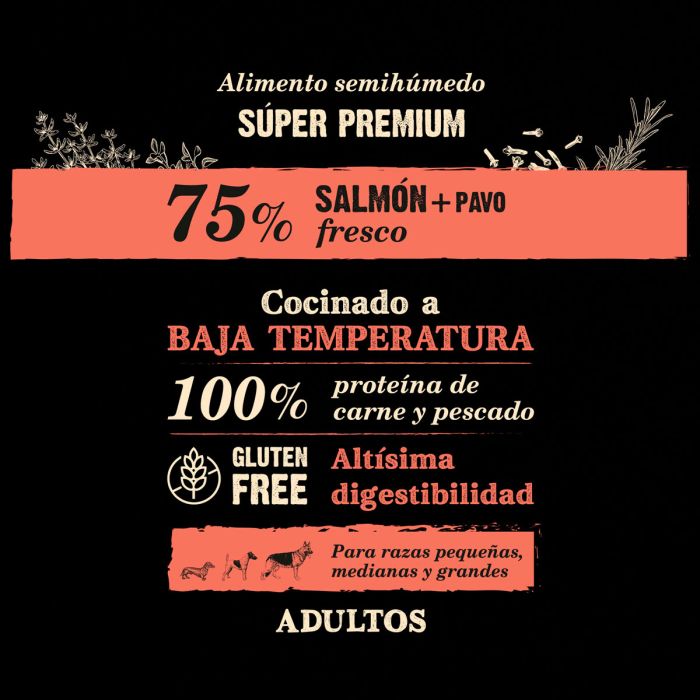 NutraDog Wild 75% salmón y pavo