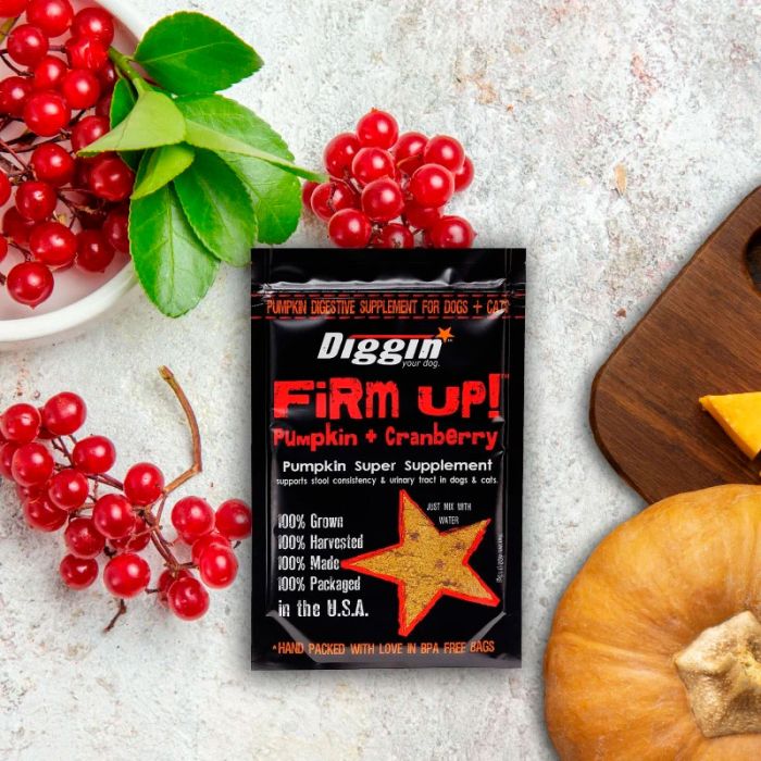Diggin' Your Dog Firm Up! Cranberry Regulador gastrointestinal con apoyo urinario 113 g