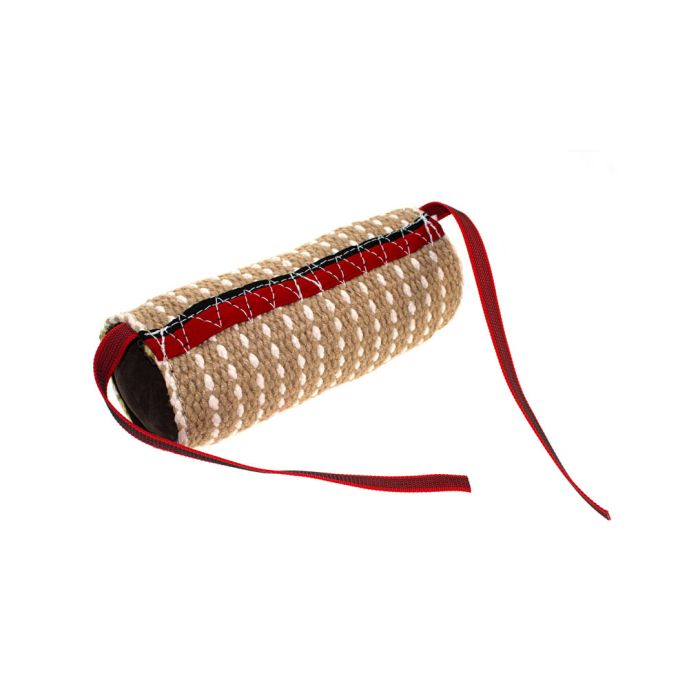Sporthund Rodillo de mordida de yute 30 cm x 12 cm