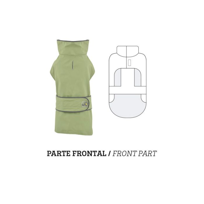 Nayeco Impermeable Dancing Rain cerrado verde