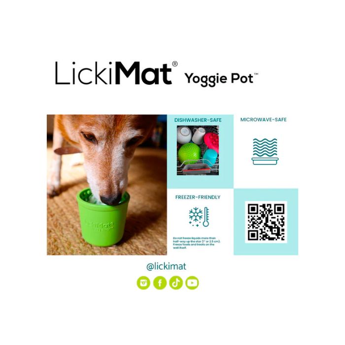 LickiMat Yoggie Pot turquesa