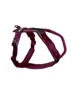 Arnés para perro Non-stop dogwear Line Harness 5.0 color púrpura vista lateral perfil derecho hebillas Duraflex