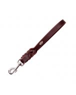 Dingo Correa corta de cuero con asa 20 mm x 35 cm