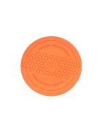 Disco volador o frisbee para perros marca Non-stop dogwear, color naranja, con el lema "Unleash Your Potential"