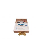Woolf Naturals Hueso de Ternera con Glucosamina y Condroitina, presentación de 720g con caja de diseño atractivo y funcional, ideal para el cuidado articular de perros.