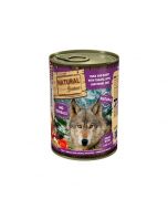 Lata de comida húmeda Natural Greatness Pato Conejo Tomate Manzana Semillas Hinojo 400g para perro adulto Light Hipoalergénica