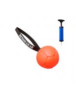 Dingo Gear Pelota inflable de ecopiel naranja con bomba