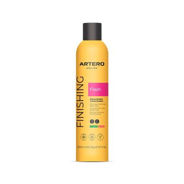 Bote de spray acondicionador amarillo Artero Flash 300ml para perros y gatos con tapón negro