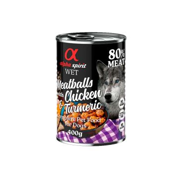Alpha Spirit Albóndigas de pollo y cúrcuma 400 g