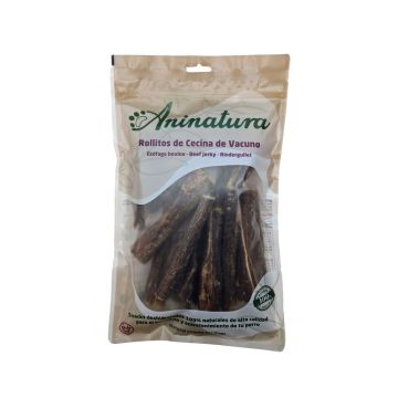 Aninatura rollitos de cecina de vacuno 250g snack natural para perros