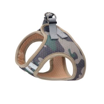 rnés transpirable Mesh Camo XT-DOG vista lateral mostrando tejido de malla, bordes reforzados y cierre de anillas