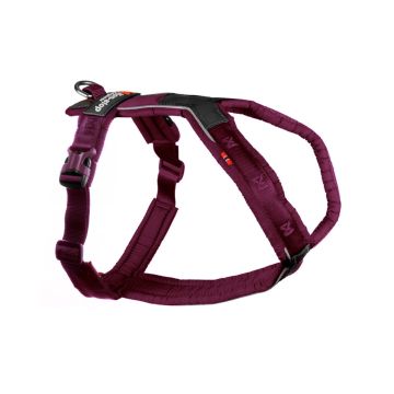 Arnés para perro Non-stop dogwear Line Harness 5.0 color púrpura vista lateral perfil derecho hebillas Duraflex