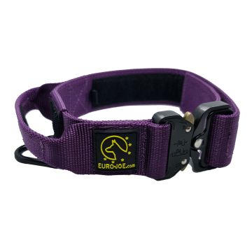 Euro Joe Collar táctico morado con asa 38 mm