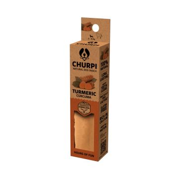 Barra Cúrcuma de Churpi – Snack natural masticable para perros, con propiedades antiinflamatorias y beneficios nutricionales – Zona K9