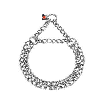 HS Sprenger Collar doble eslabón plano con restricción en acero inoxidable 3mm – Zona K9