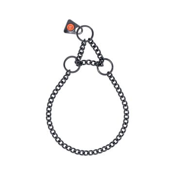 HS Sprenger Collar eslabón retorcido con restricción de acero inoxidable negro 1,5 mm