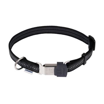 HS Sprenger Collar ajustable negro reflectante