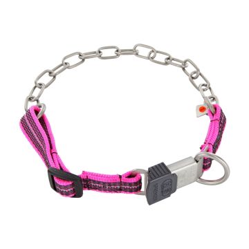HS Sprenger Collar ajustable rosa de acero inoxidable mate 3 mm