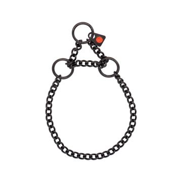 HS Sprenger Collar eslabón retorcido con restricción de acero inoxidable negro 2 mm