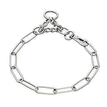 HS Sprenger Collar eslabón largo con gancho de acero inoxidable 3 mm