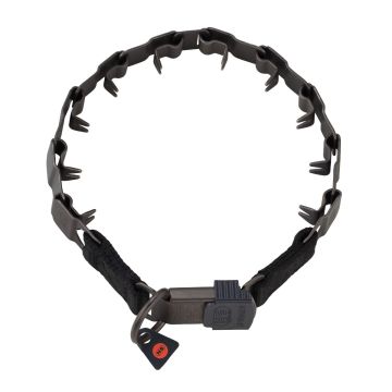 HS Sprenger Collar Neck-Tech Sport ClicLock acero inoxidable negro mate