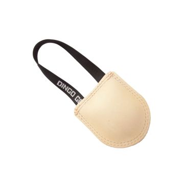 Dingo gear Mordedor beige de cuero 12 cm x 10 cm