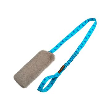 Tug-E-Nuff Faux Fur Squeaky Bungee Chaser